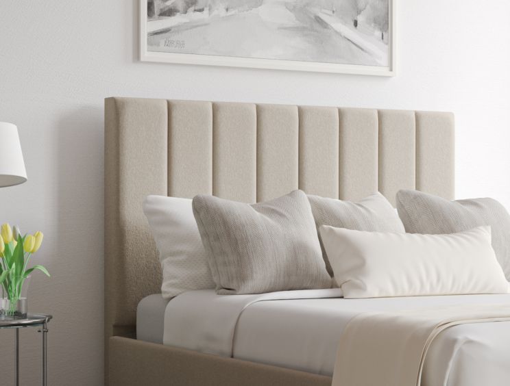 Eden Upholstered Arran Natural Compact Double Bed Frame With Beech Feet Only