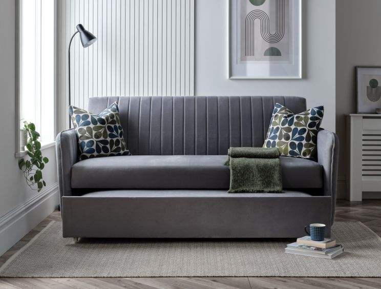 Derwent Grey Upholstered Sofa Bed