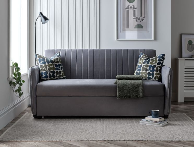 Derwent Grey Upholstered Sofa Bed