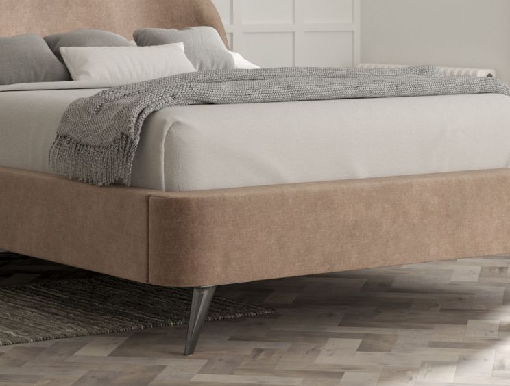 Eclipse Upholstered Bed Frame - King Size Bed Frame Only - Savannah Mocha