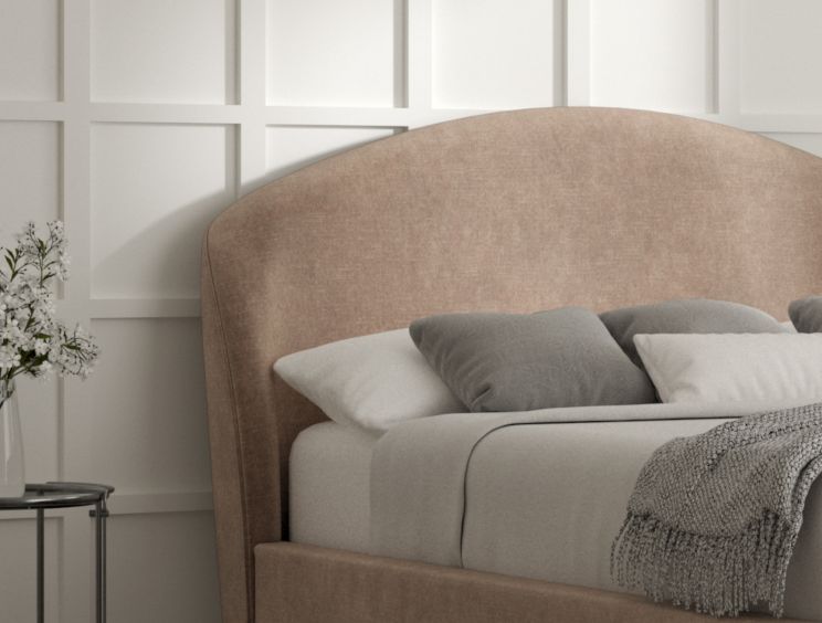 Eclipse Upholstered Bed Frame - Super King Size Bed Frame Only - Savannah Mocha