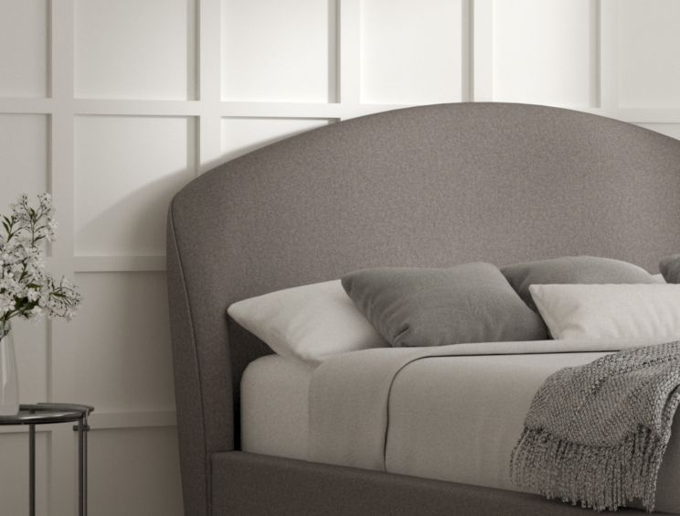 Eclipse Upholstered Bed Frame - Single Bed Frame Only - Shetland Mercury