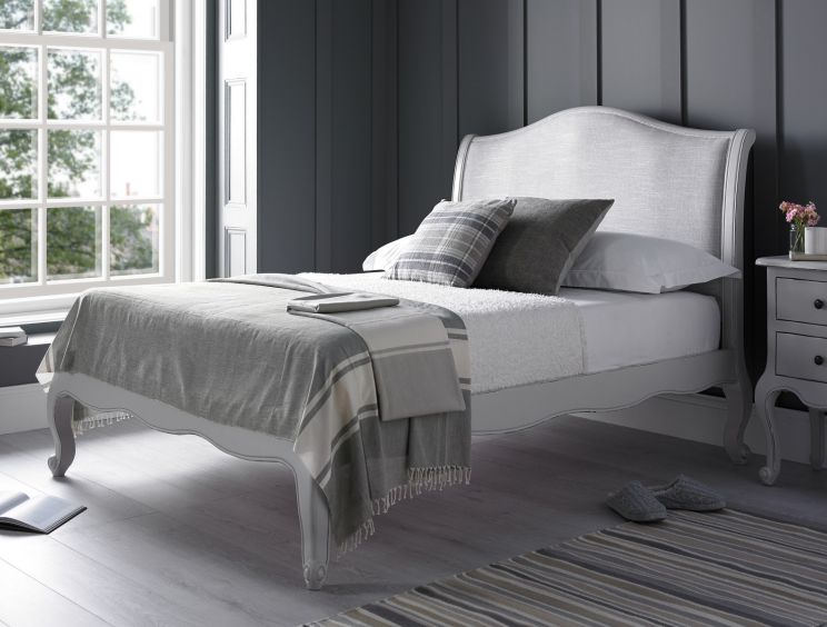 Emily Grey Bed Frame - LFE - King Size Bed Frame Only