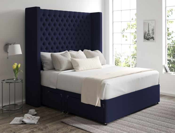 Emma Classic 4Drw Continental King Size Hugo Royal Headboard & Base
