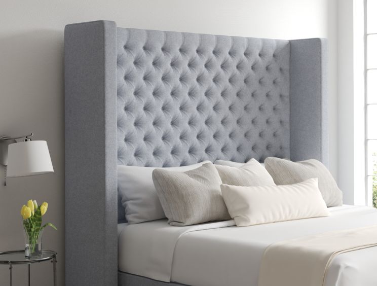 Emma Classic 4Drw Continental King Size Gouache Eau De Nil Headboard & Base