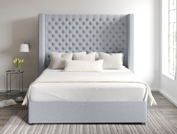 Emma Classic 4Drw Continental Double Gouache Eau De Nil Headboard & Base