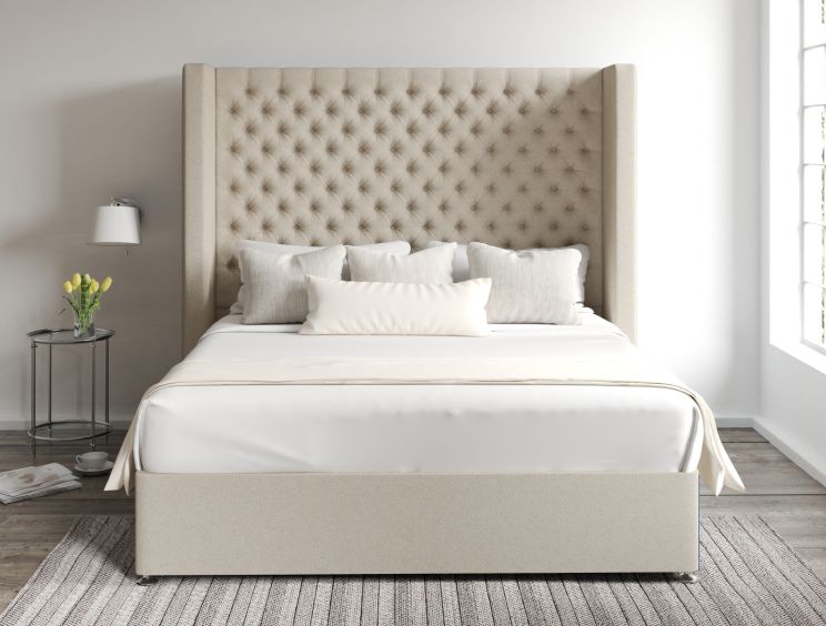 Emma Classic 4Drw Continental King Size Trebla Stone Headboard & Base