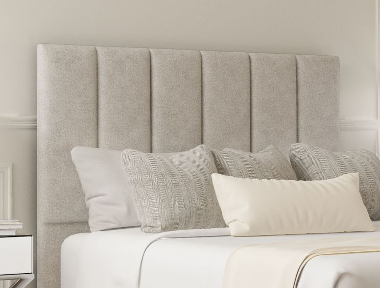 Empire Arlington Ice Upholstered Single Headboard and Non-Storage Base