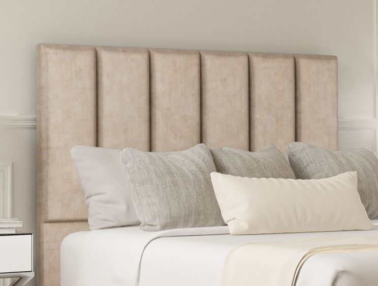 Empire Heritage Mink Upholstered Single Headboard and Non-Storage Base