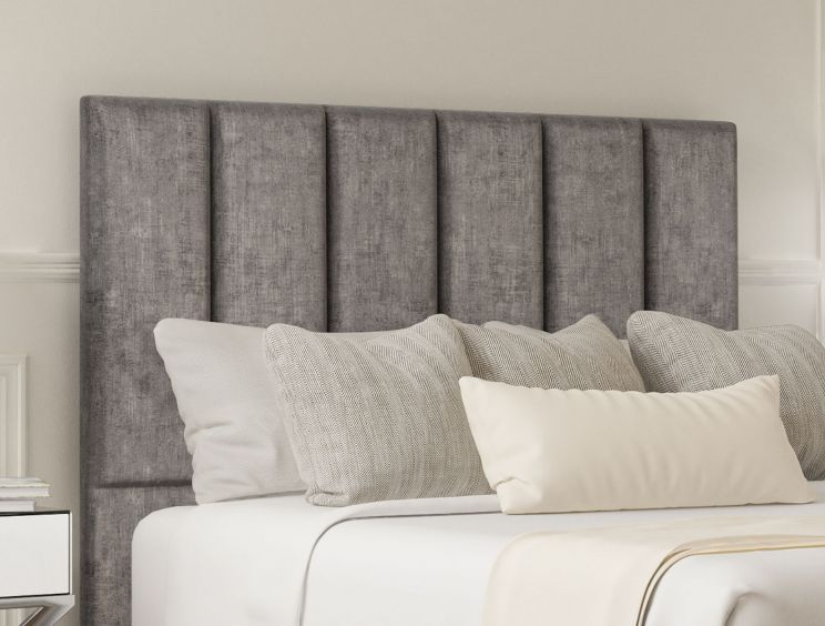 Empire Heritage Steel Upholstered Double Headboard and Non-Storage Base