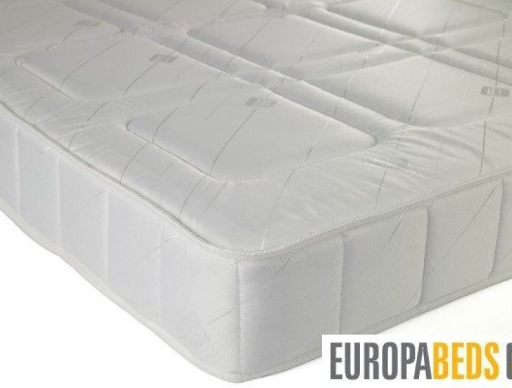 Europa Comfort Guest Slimline Mattress - Compact Single Mattress Only - White