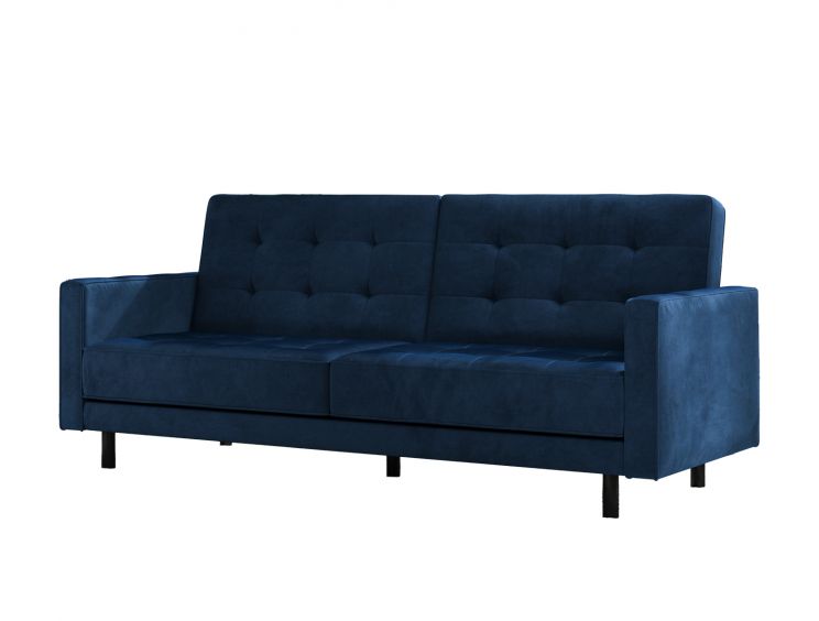 Florence Pocket Rest Blue Velvet Sofa Bed