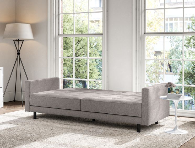 Florence Pocket Rest Linear Grey Sofa Bed