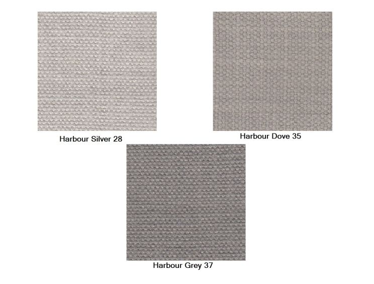 Ascot Upholstered Ottoman Seat - Harbour Grey