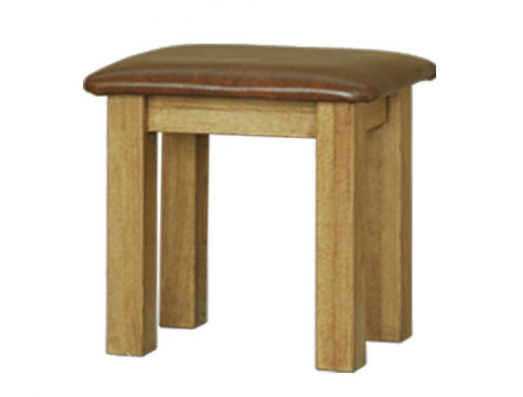 French Style Versaille Rustic Oak Stool