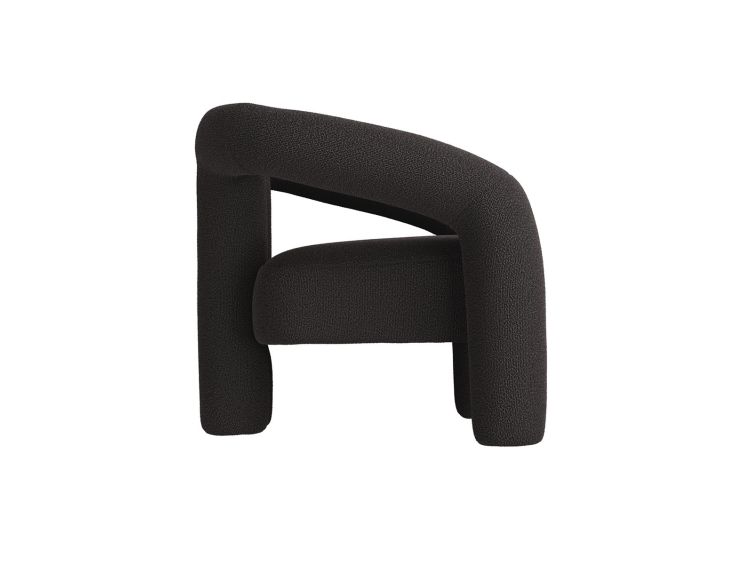 Montrose Black Boucle Upholstered Accent Chair