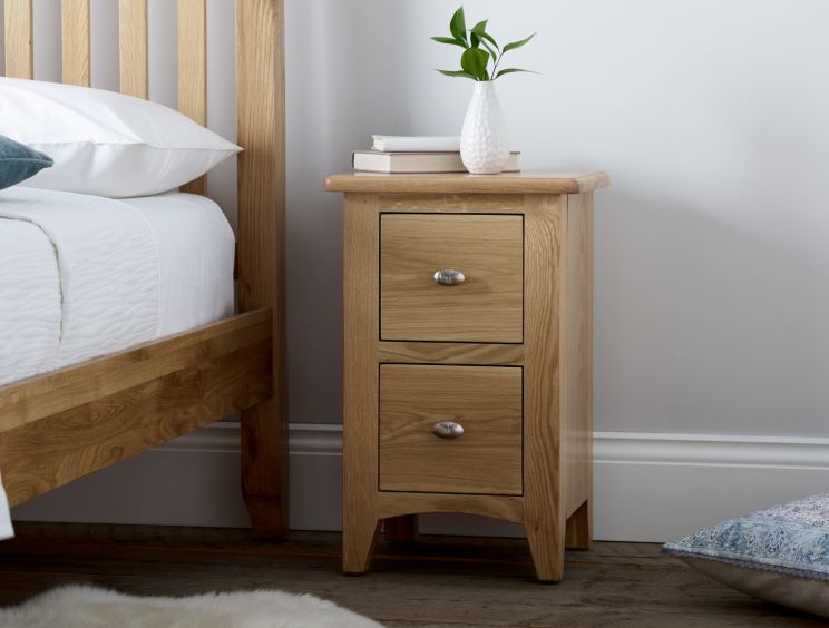 Gainsborough Light Oak Small Bedside Cabinet Time4sleep