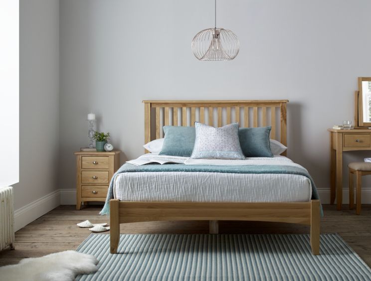Gainsborough Light Oak Wooden Bed Frame Time4sleep