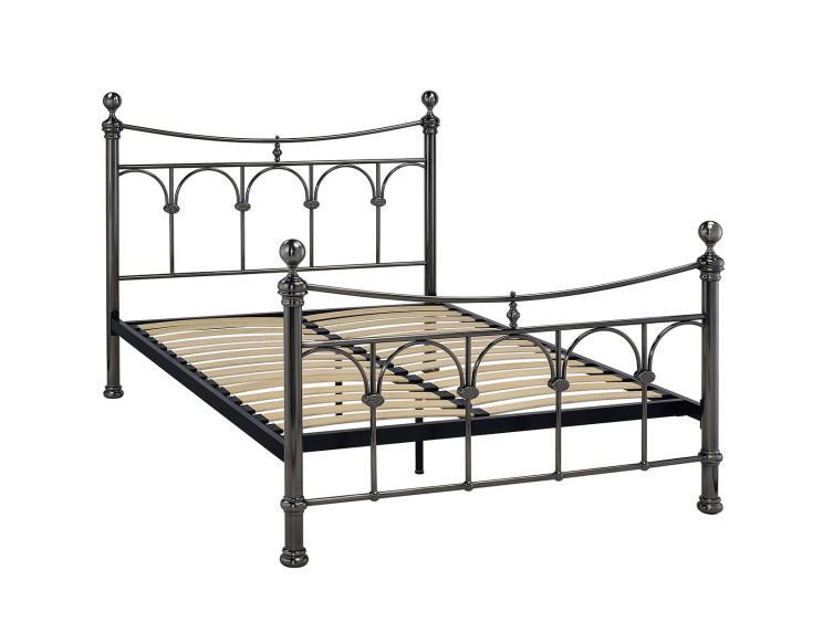Elizabeth Antique Nickel Double Bed Frame