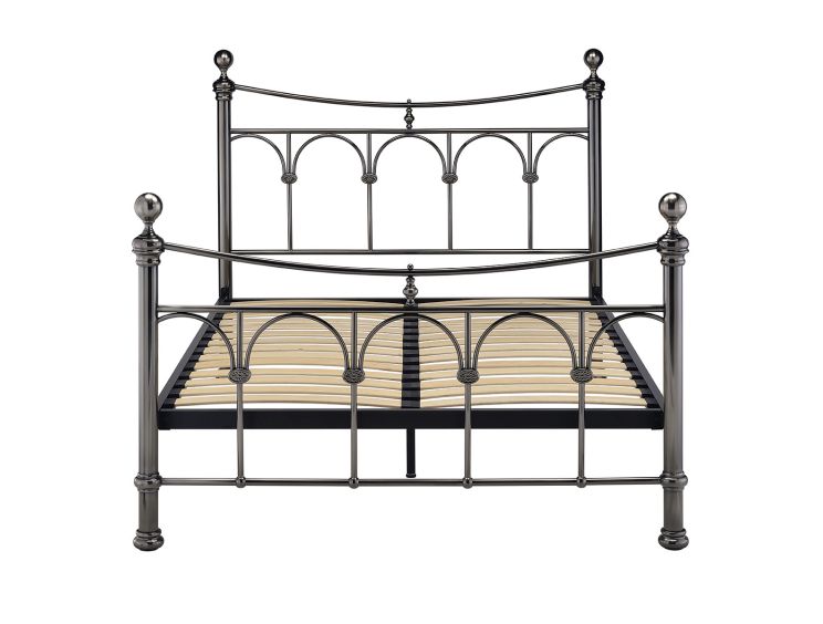 Elizabeth Antique Nickel Double Bed Frame
