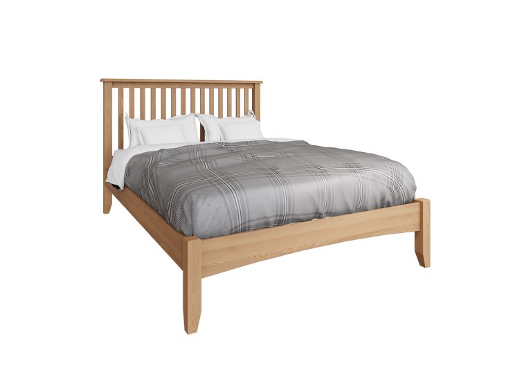 Light wood sale king size bed