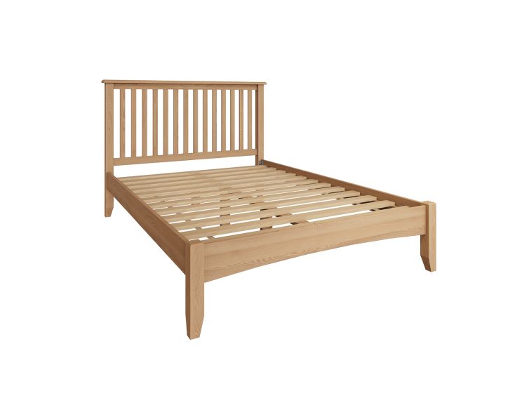King bed outlet frame light wood