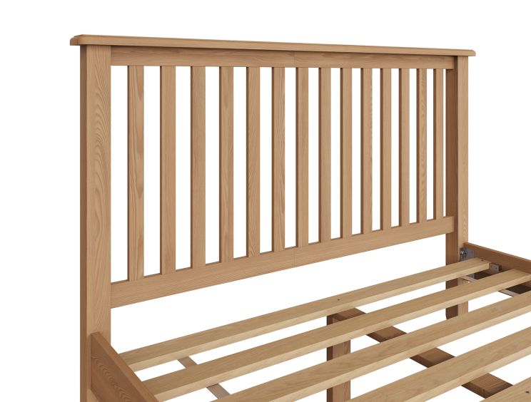 Gainsborough Light Oak Wooden Bed Frame - Double Bed Frame Only