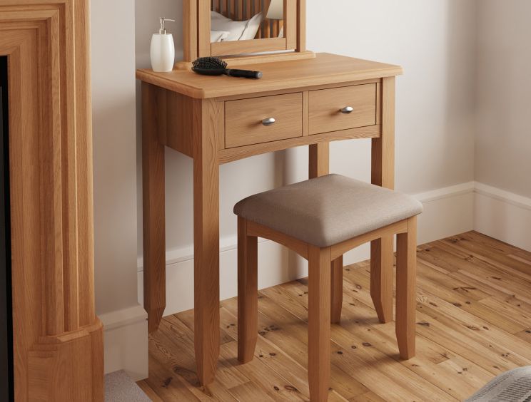 Gainsborough Light Oak 2 Drawer Dressing Table Only