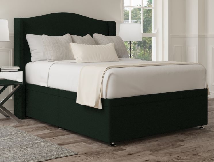 Mabel Ottoman Gatsby Forest Headboard and Base Only