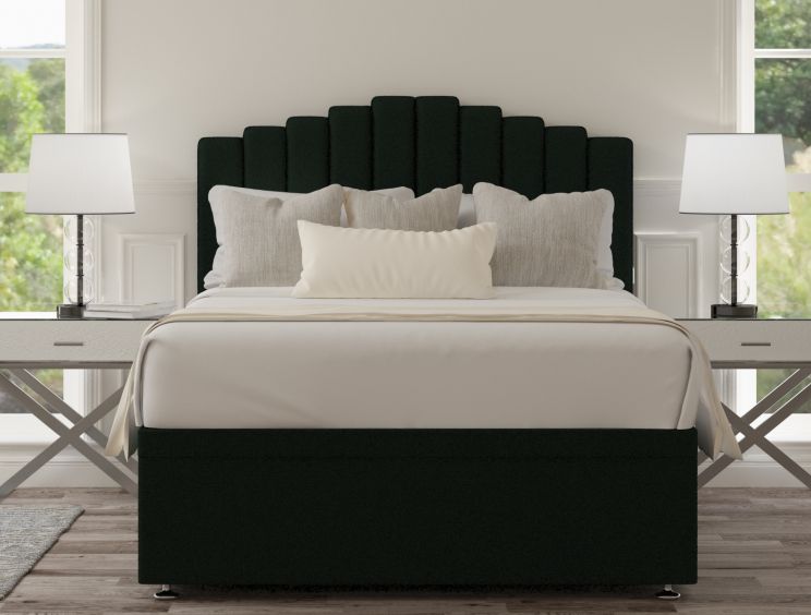 Quinn Ottoman Gatsby Forest Headboard and Base Only