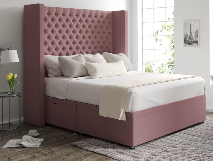 Emma Ottoman Gatsby Rose Headboard and Base Only