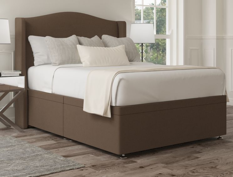 Mabel Ottoman Gatsby Taupe Headboard and Base Only