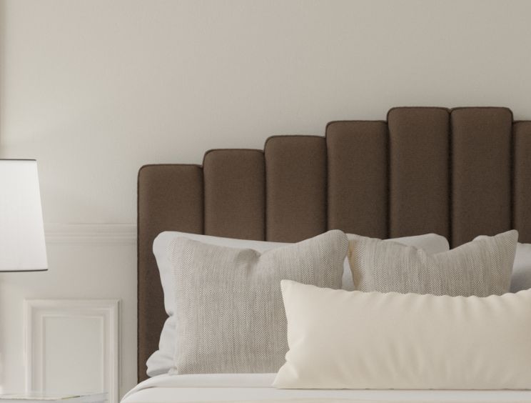 Quinn Gatsby Taupe Strutted Upholstered Headboard