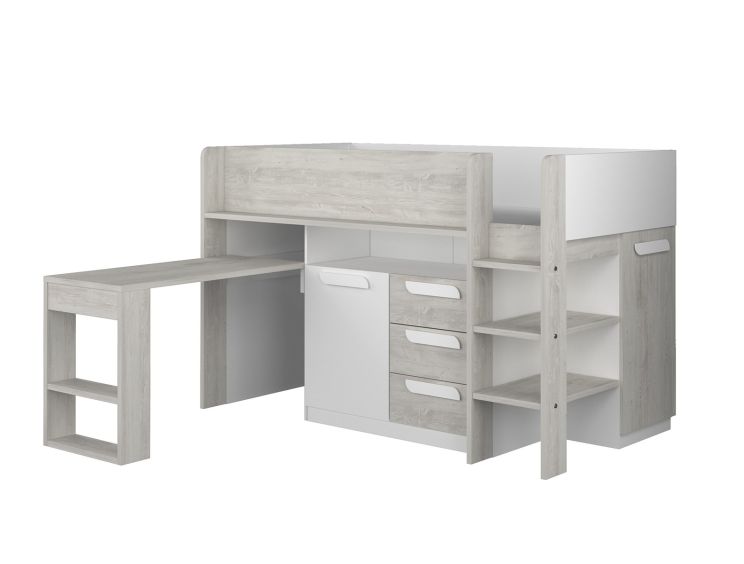 Girona White Mid Sleeper Bed Frame