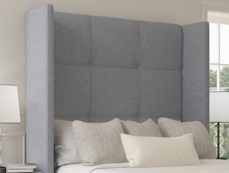 Oaklyn Classic Non Storage Gouache Eau De Nil King Size Base and Headboard