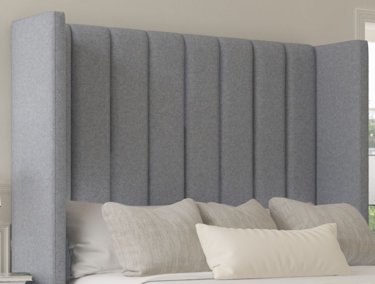 Lola Classic Non Storage Gouache Eau De Nil Double Base and Headboard