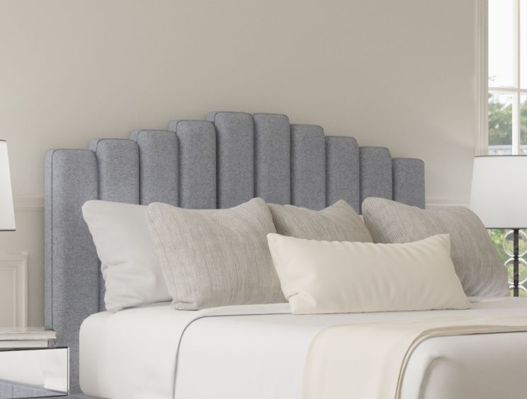Quinn Gouache Eau De Nil Upholstered Floor Standing King Size Headboard