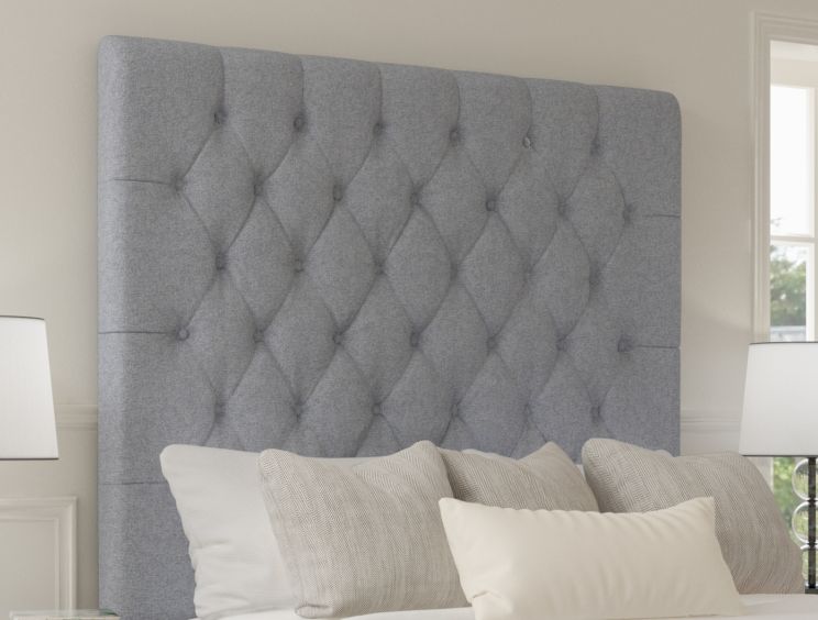 Sephora Gouache Eau De Nil Upholstered Floor Standing King Size Headboard