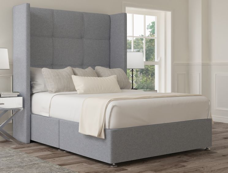 Oaklyn Classic Non Storage Gouache Eau De Nil Super King Size Base and Headboard