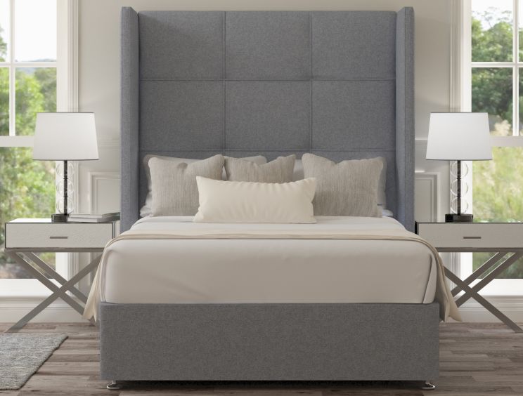 Oaklyn Classic Non Storage Gouache Eau De Nil Super King Size Base and Headboard
