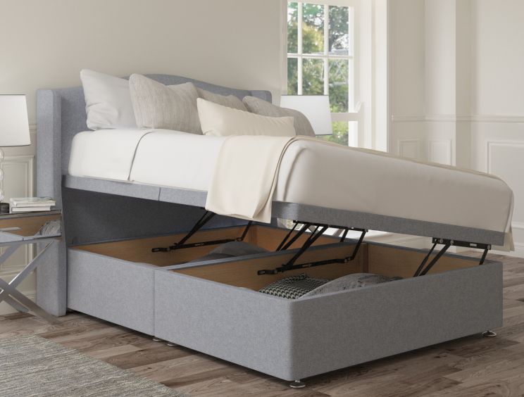 Mabel Ottoman Super King Size Gouache Eau De Nil Headboard & Base