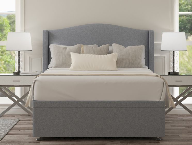 Mabel Ottoman Super King Size Gouache Eau De Nil Headboard & Base