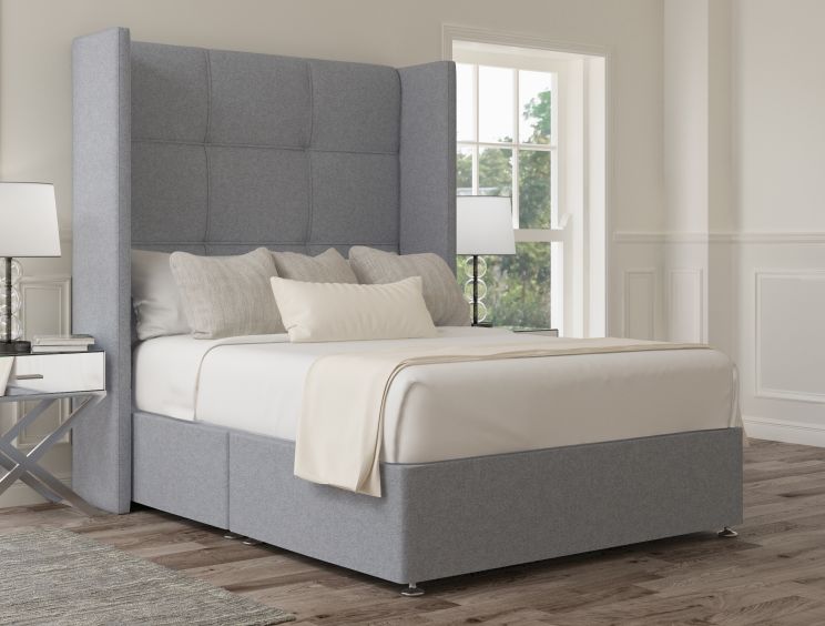Oaklyn Classic Non Storage Gouache Eau De Nil Double Base and Headboard
