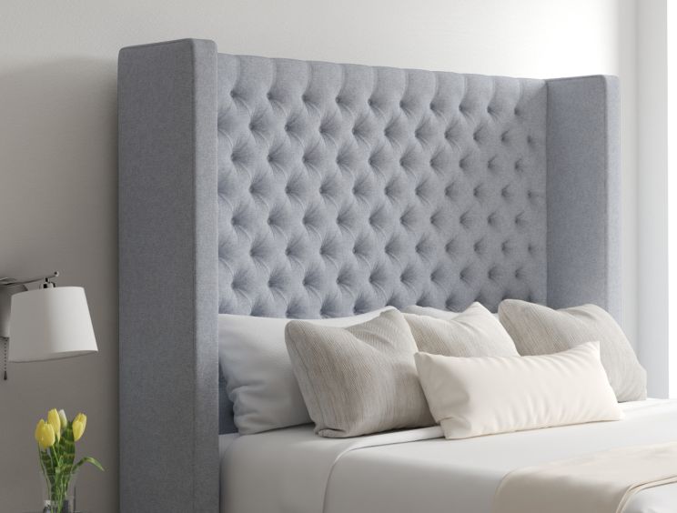 Emma Ottoman Super King Size Gouache Eau De Nil Headboard & Base