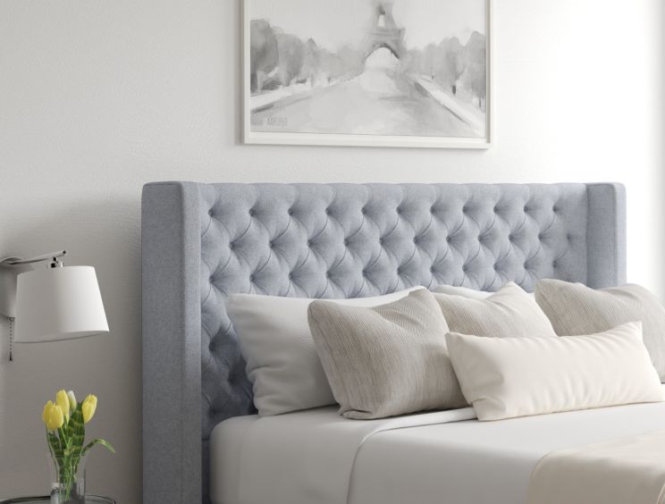 Bella Ottoman Super King Size Gouache Eau De Nil Headboard & Base