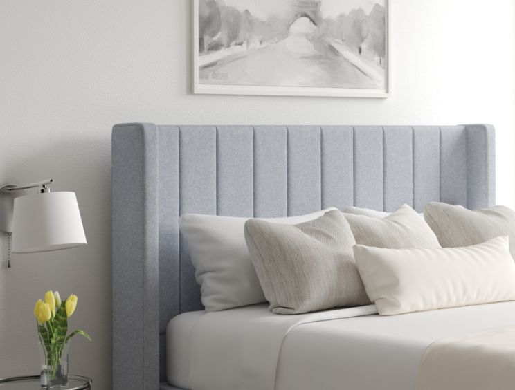 Aurelia Ottoman King Size Gouache Eau De Nil Headboard & Base