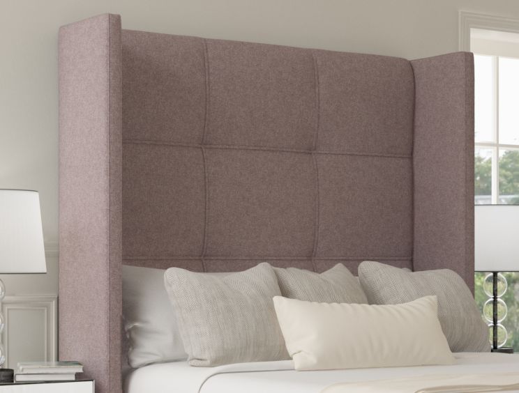 Oaklyn Classic Non Storage Gouache Raspberry Double Base and Headboard