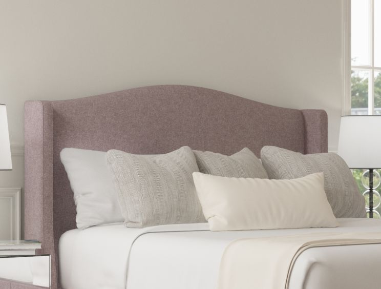 Mabel Ottoman Super King Size Gouache Raspberry Headboard & Base