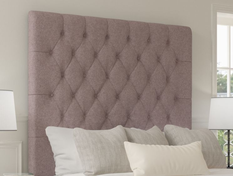 Sephora Gouache Raspberry Upholstered Floor Standing Super King Size Headboard