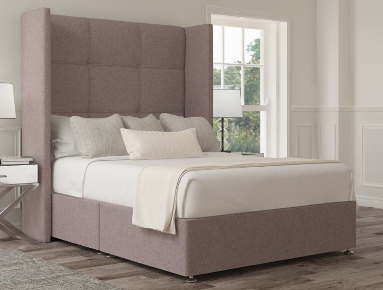 Oaklyn Classic Non Storage Gouache Raspberry Double Base and Headboard